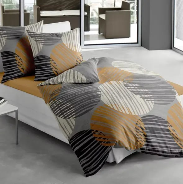 Traumschlaf Mako-Satin Bettwäsche Kreise